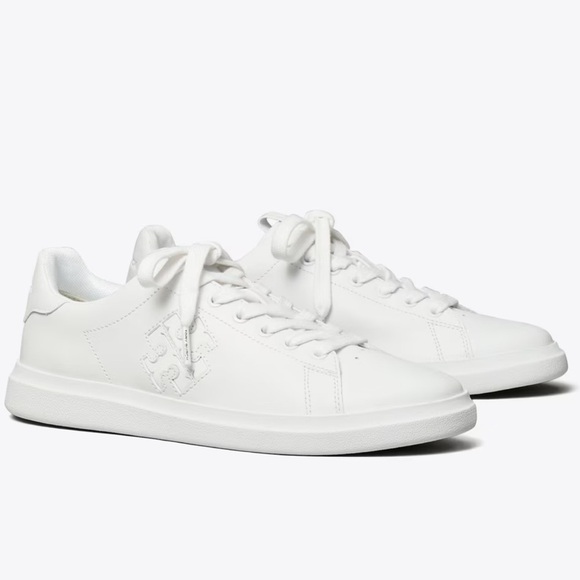 Tory Burch Howell White Court Sneakers - Picture 1 of 9